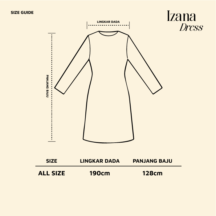 Size Guide_Izana Dress
